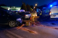 Wypadek drogowy na skrzyżowaniu ulic 3-Maja i Makowszowskiej w Zabrzu