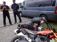 Działania zabrzańskiej policji „Bezpieczny motocyklista w drodze na wakacje”