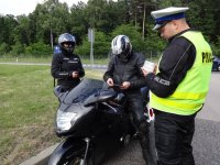 Działania zabrzańskiej policji „Bezpieczny motocyklista w drodze na wakacje”