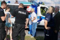 Policjanci zabrzańskiej komendy podczas festynu na ulicy Webera w Zabrzu