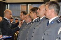 Uroczystości związane z awansami i odznaczeniami dla policjantów i pracowników korpusu służby cywilnej