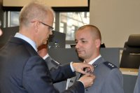 Uroczystości związane z awansami i odznaczeniami dla policjantów i pracowników korpusu służby cywilnej