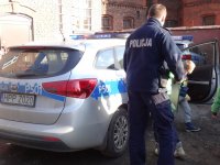 Wizyta dzieci ze SP 24 w Zabrzu w komisariacie IV Policji w Zabrzu