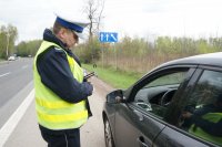 Policjanci zabrzańskiej drogówki podczas działań &quot;Prędkość&quot;