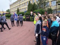 Uczniowie zabrzańskich szkół podczas Dnia Otwartego w Szkole Policji w Katowicach