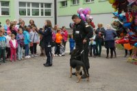 Zabrzańscy policjanci podczas spotkania z mieszkańcami Zabrza zorganizowanego podczas Jesiennego Festynu