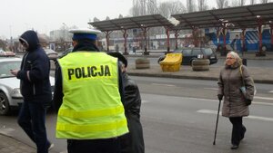 Zabrzańscy policjanci podczas działań "Kontrola drogowa - pieszy"