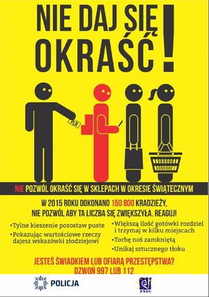 Ulotka "Nie daj się okraść"