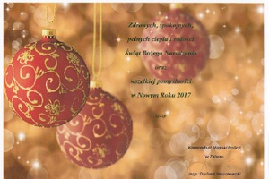 Życzenia świąteczne Komendanta Miejskiego Policji w Zabrzu