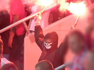 Zabezpieczenie imprezy masowej przez policjantów zabrzańskiej komendy a także mundurowych OPP Katowice