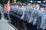 Policjanci podczas uroczystego otwarcia Komisariatu II Policji w Zabrzu