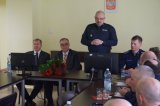 Komendant Wojewódzki Policji insp. Krzysztof Justyński, Zastępca Prezydent Zabrza Krzysztof Lewandowski, Komendant Miejski Policji w Zabrzu insp. Dariusz Wesołowski, szef zabrzańskiej prokuratury Krzysztof Garbala i Przewodniczący Rady Miasta Zabrze Marian Czochara, a także zaproszeni goście podczas odprawy rocznej