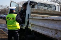 Policjanci zabrzańskiej drogówki podczas wojewódzkich działań &quot;Truck &amp;Bus&quot;