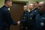 Uroczysta zbiórka podczas której Komendant Miejski Policji w Zabrzu nagrodził policjantów