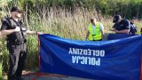 Zabrzańscy policjanci i strażacy podczas akcji poszukiwawczej