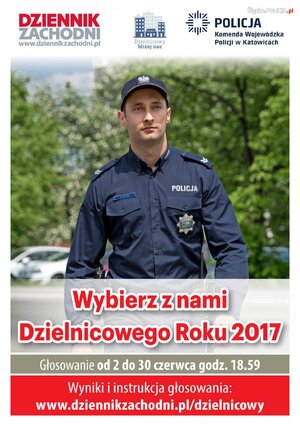 Konkurs na „Najpopularniejszego dzielnicowego województwa śląskiego 2017”