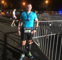kom. Oktawiusz Cieślik podczas 5 PKO Nocny Wrocław Półmaraton