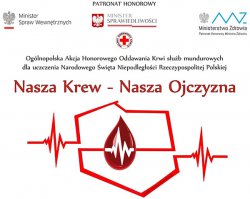 Logo akcji " "Nasza Krew - Nasz Ojczyzna"