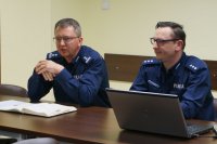 Komendant Miejski Policji w Zabrzu mł.insp. Marek Nowakowski z I Zastępcą Komendanta Miejskiego Policji w Zabrzu kom. Dariusz Klimczak