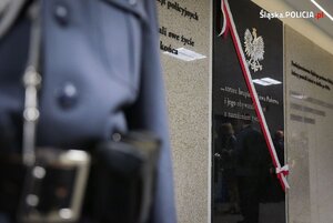 Tablica upamiętniająca poległych na służbie policjantów