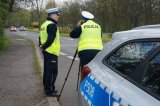 Policjanci zabrzańskiej drogówki podczas kontroli prędkości