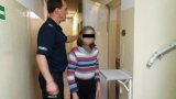 Zabrzańscy policjanci podczas czynności w sprawi usiłowania zabójstwa przez podpalenie