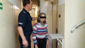 Zabrzańscy policjanci podczas czynności w sprawi usiłowania zabójstwa przez podpalenie