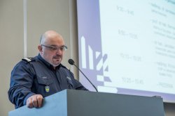 Komendant Wojewódzki Policji w Katowicach nadinsp. Krzysztof Justyński