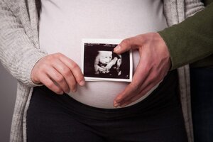 zdjęcie USG nienarodzonego dziecka policjantów