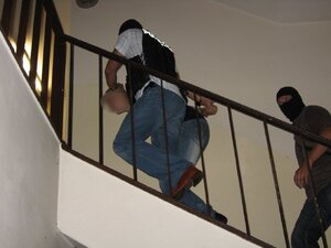 Zabrzańscy policjanci z zatrzymanym