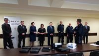 Uroczyste przekazanie alkomatów i testerów narkotykowych dla zabrzańskiej Policji