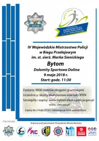 Trwają zapisy na IV Bieg Przełajowy im. st. sierż. Marka Sienickiego
