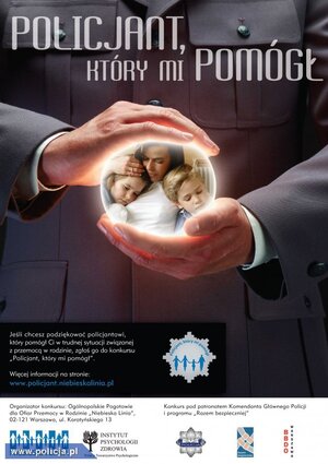 plakat Trwa XI edycja konkursu „Policjant, który mi pomógł”
