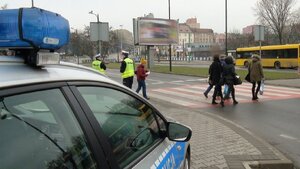 Mundurowi podczas policyjnych działań