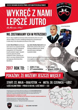 Plakat "Mundur na rowerze"