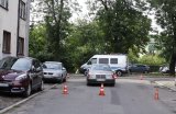 Policjanci na miejscu zdarzenia drogowego