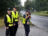 Słuchacze Szkoły Policji w Katowicach podczas służby z policjantami zabrzańskiej drogówki