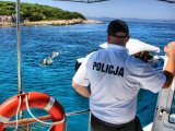 Polski policjant podczas służby w Chorwacji