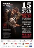 Plakat promujący „Wolność we krwi” 1918-2018