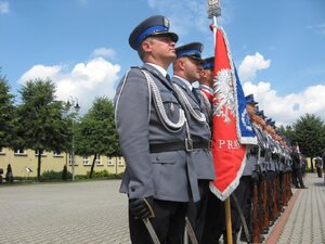 Policjanci podczas ślubowania