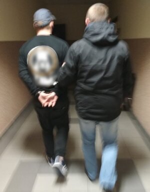 Zatrzymany męzczyzna