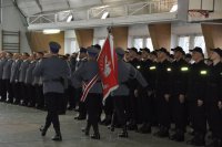 policjanci podczas uroczystości