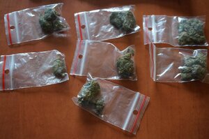 Zabezpieczona przez kryminalnych marihuana