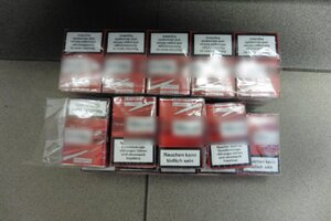 zabezpieczone papierosy i tytoń