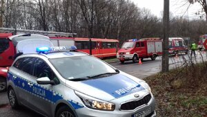 policjanci na miejscu zdarzenia