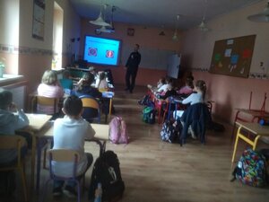 policjanci podczas zajęć