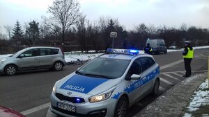 policjanci na miejscu zdarzenia