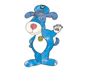 Sznupek - maskotka śląskiej Policji