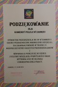 Dyplom z podziękowaniami