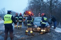 policjanci na miejscu zdarzenia